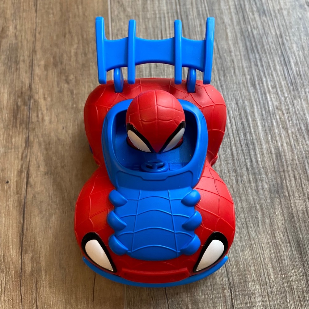 Marvel Spidey and His Amazing Friends Spidey Web Crawler Toy Vehicle Red Blue